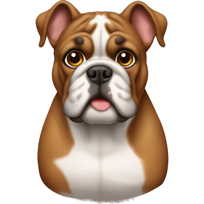 brown bulldog  emoji