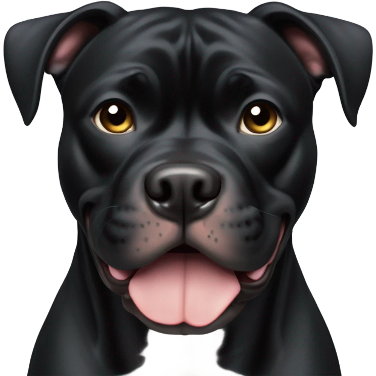 black pitbull  emoji