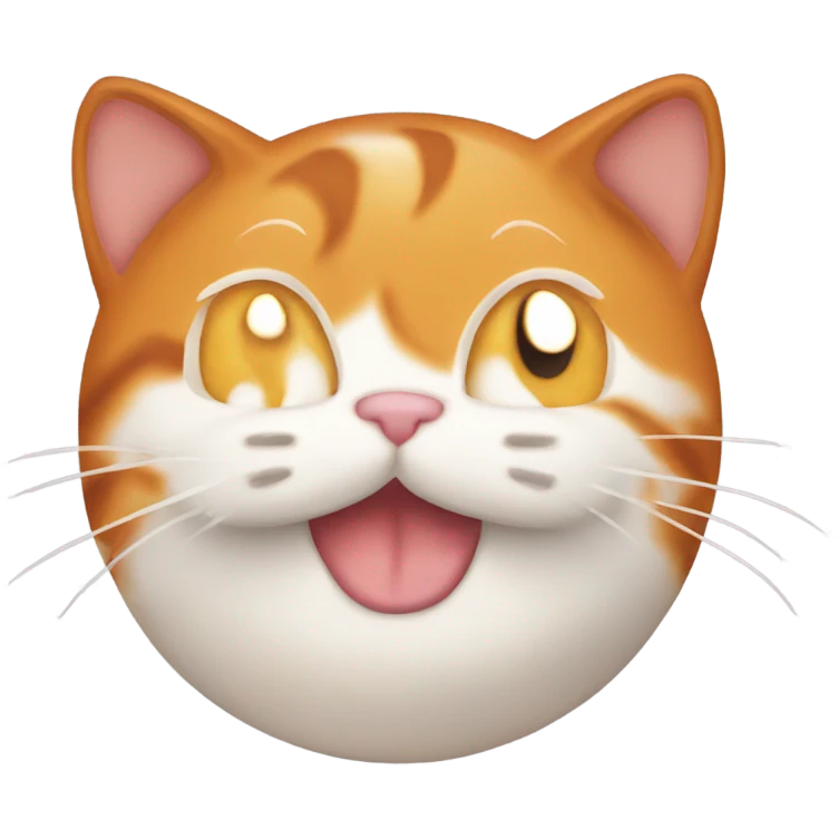 Orange cat cinnamon roll emoji