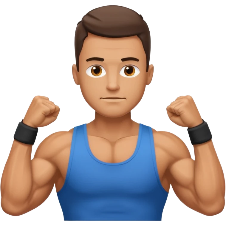 guy working outarms emoji