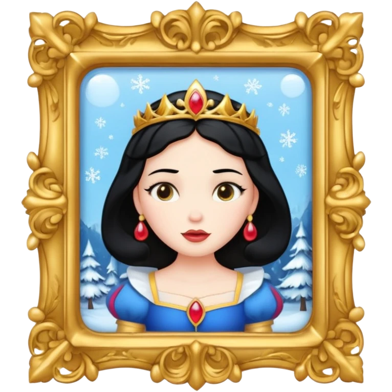 magic mirror on the wall of snow white. emoji