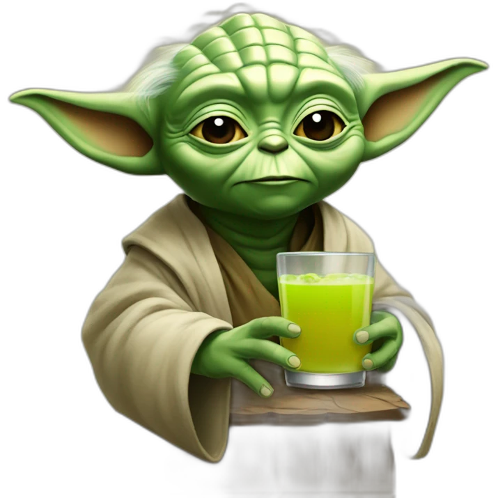 Yoda drink a béer emoji