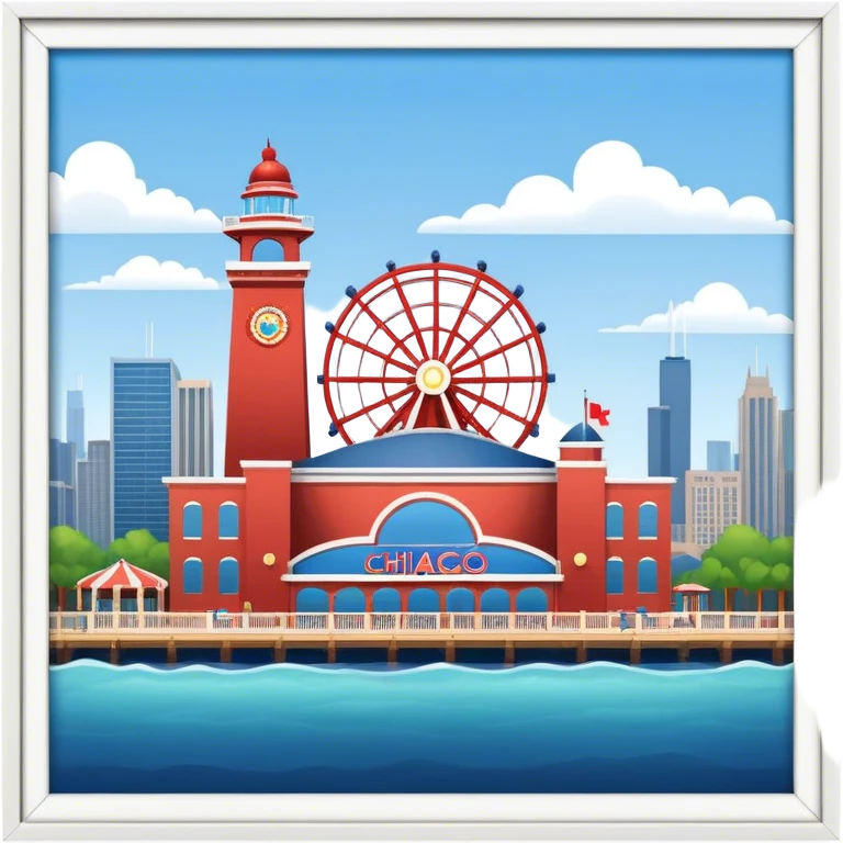 Chicago Navy Pier￼ emoji