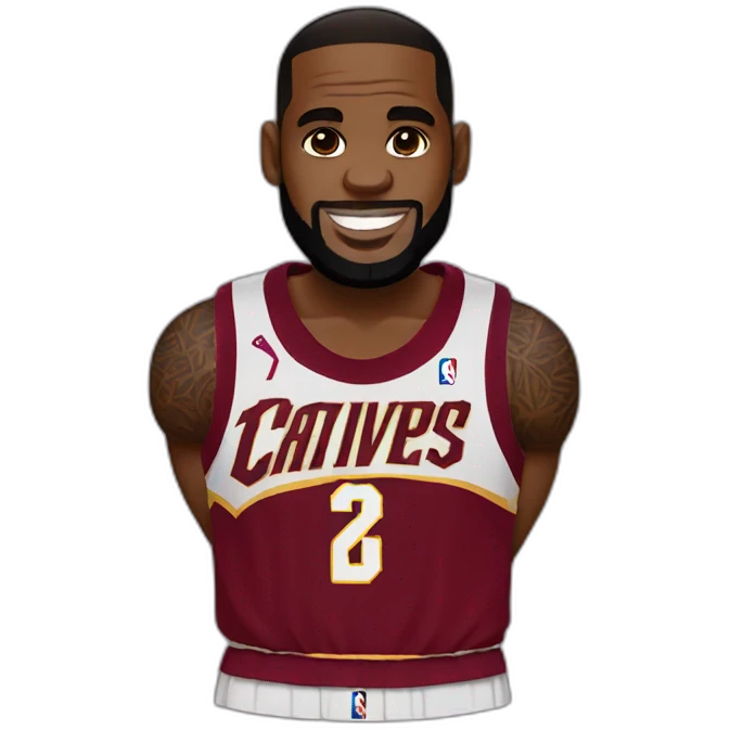 Lebron James kawaii cute emoji