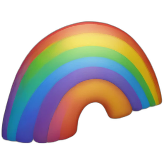 rainbow out of bum emoji