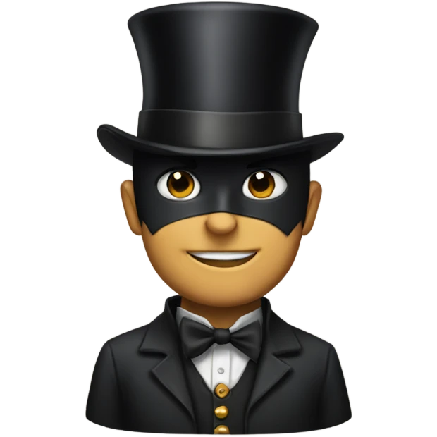 Batman with a top hat emoji