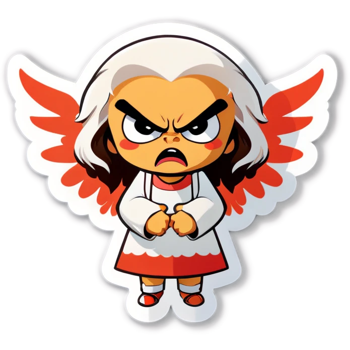 Angry angel  emoji