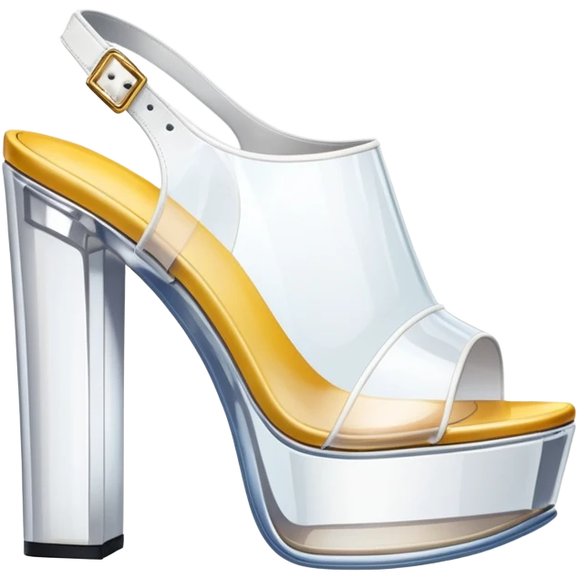 clear platform heel emoji