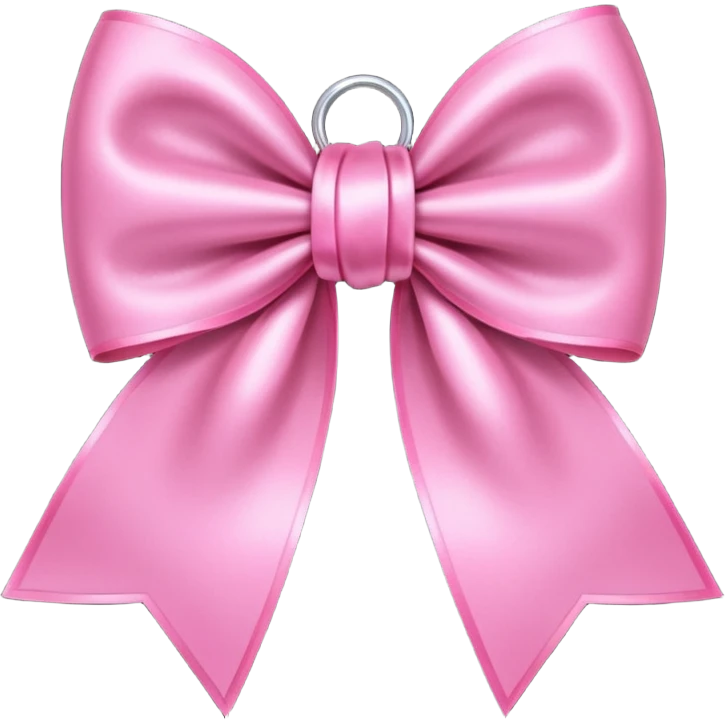 pink bow with sparkles emoji