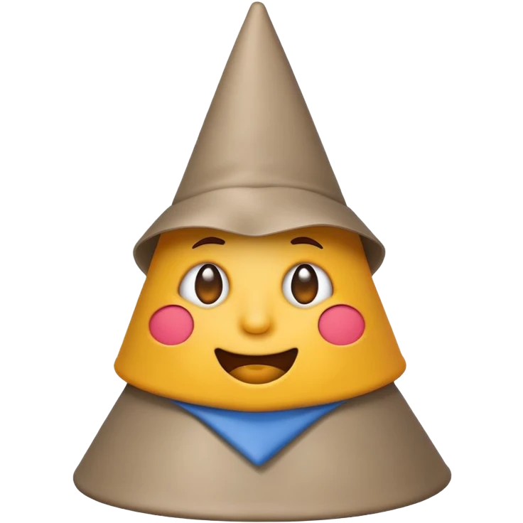 Dribbling, thick looking Emoji wearing a dunce hat emoji