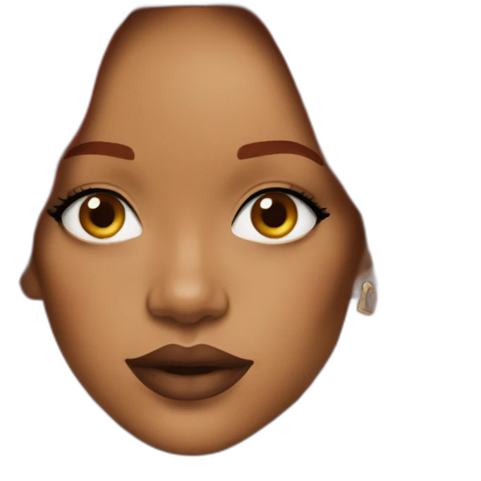 rihanna with red hair emoji