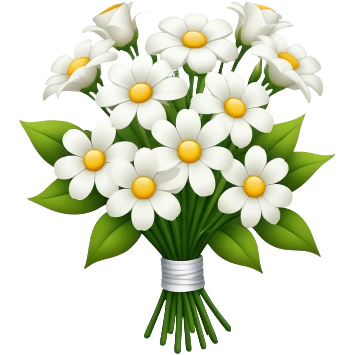 Bouquet of white flowers emoji