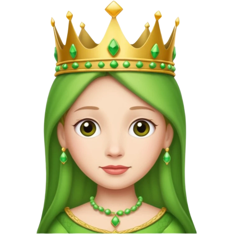 princess pea with a crown emoji