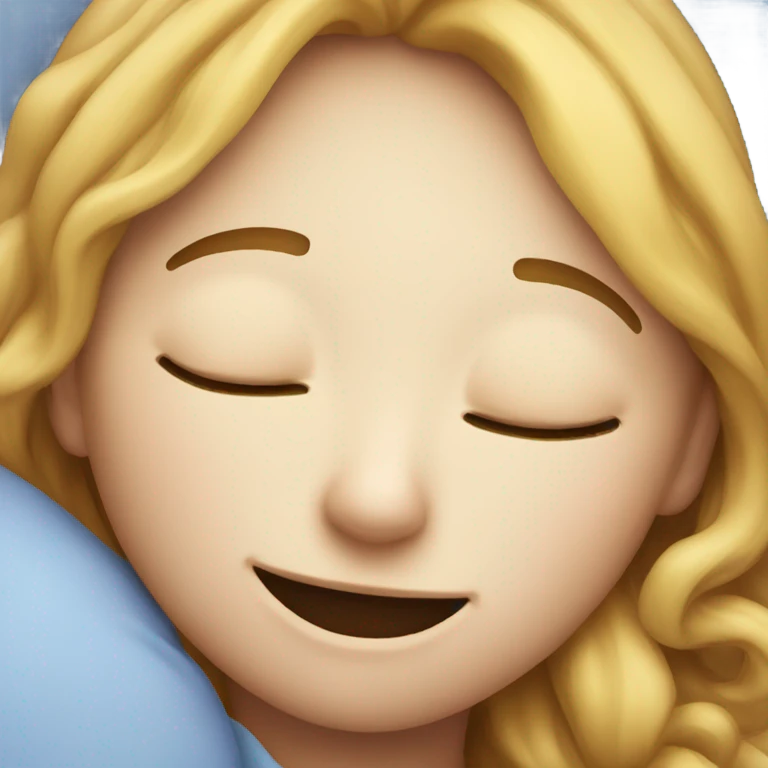 smile but sleeping  emoji