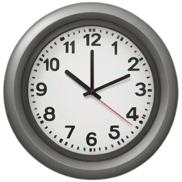 clock on a wall emoji