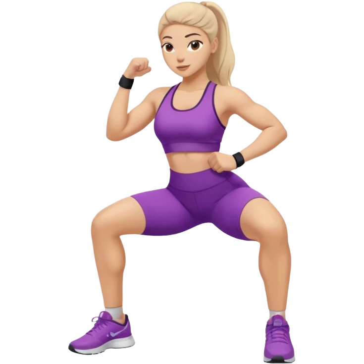 girl working out glutes  emoji