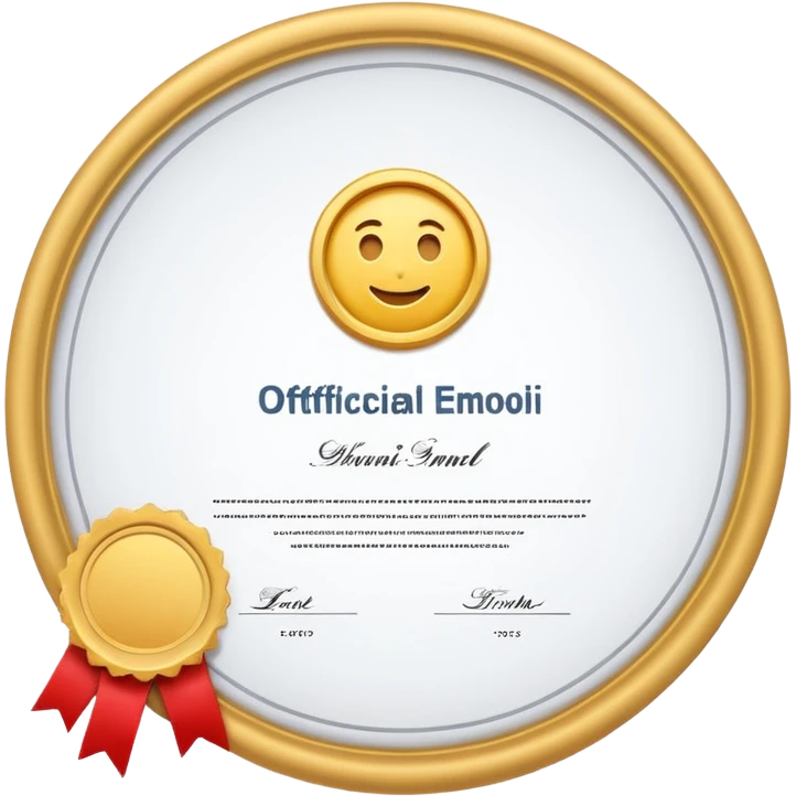 certificado  emoji