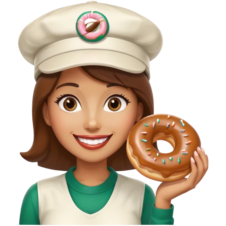 The woman that says “did you ever have a Krispy Kreme” emoji