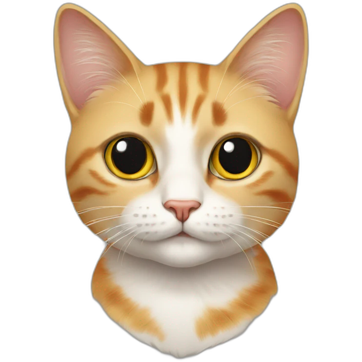nice cats, realistic drawing emoji