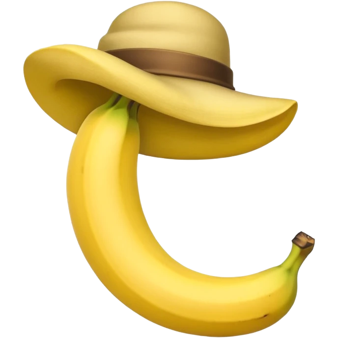 banana with a hat  emoji