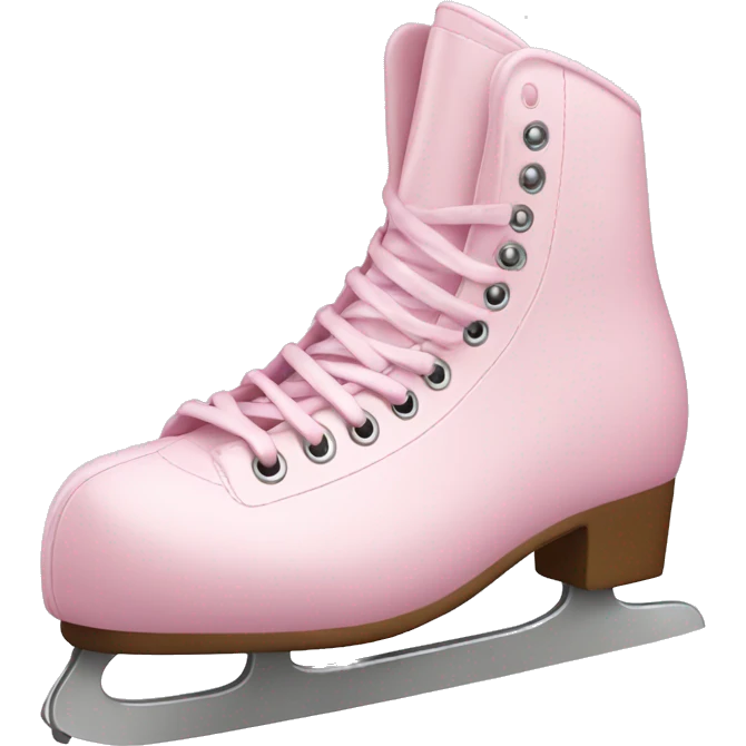 pastel pink ice skates emoji