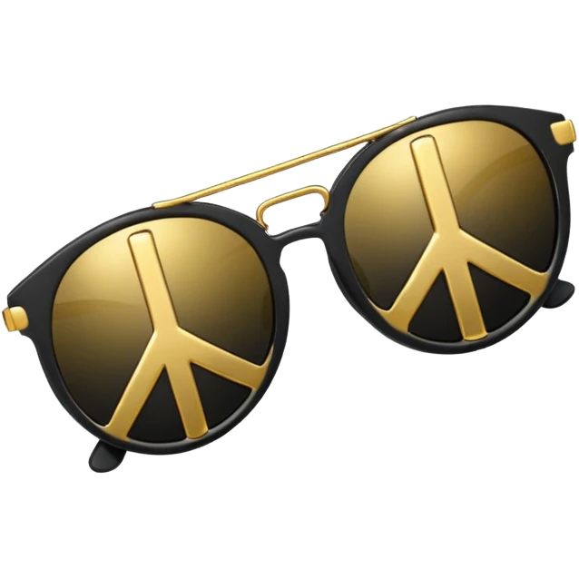 sunglasses emoji with a peace sign  emoji