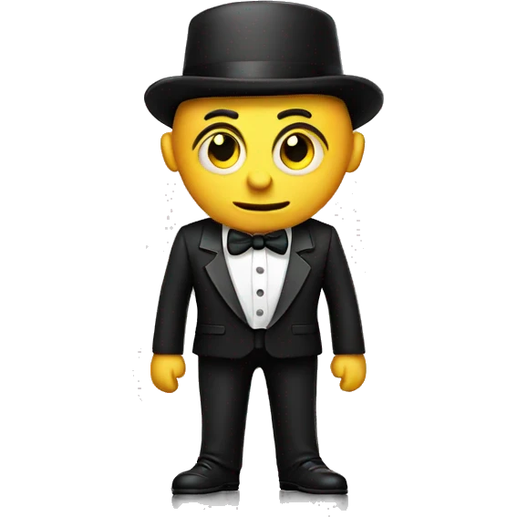 Stinky guy in a tuxedo emoji