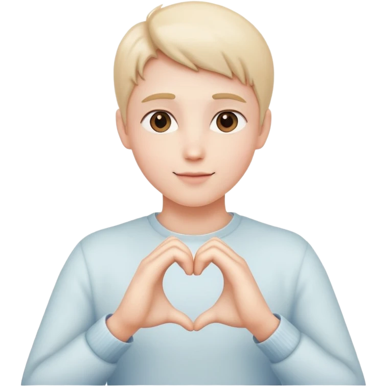 Heart hands emoji