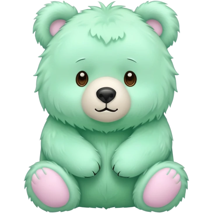 Pastel green beart emoji
