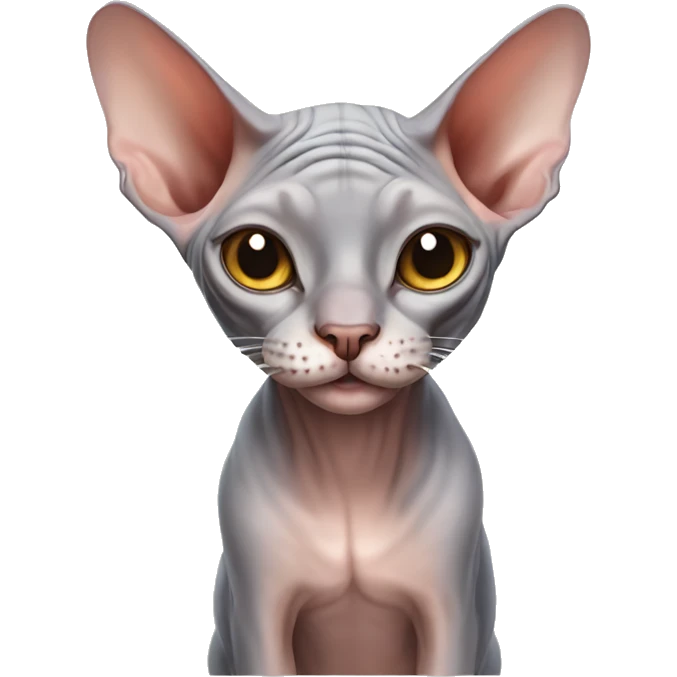 Happy sphynx cat  emoji