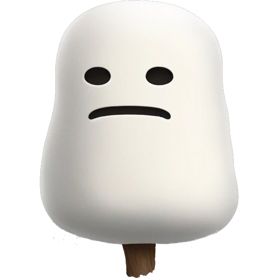 marshmallow no face emoji