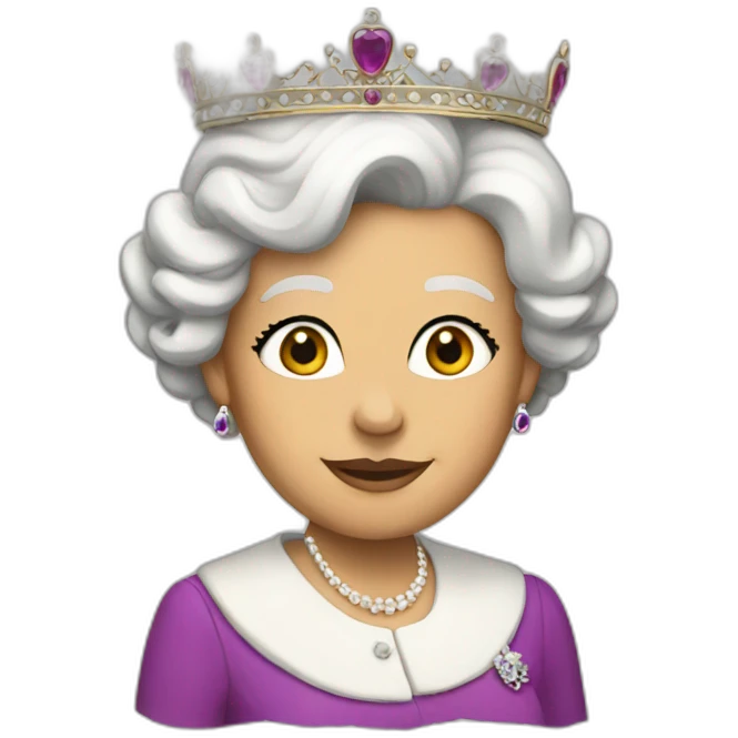 the queen who flies emoji