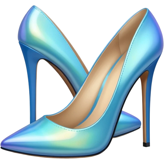 blue fairy high-heeled shoes emoji