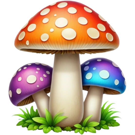 hippie mushrooms  emoji