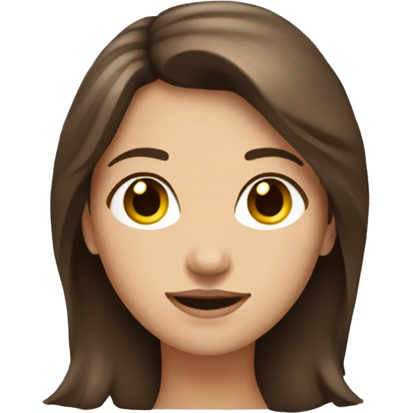 Brunette woman brown hair durmeindl emoji