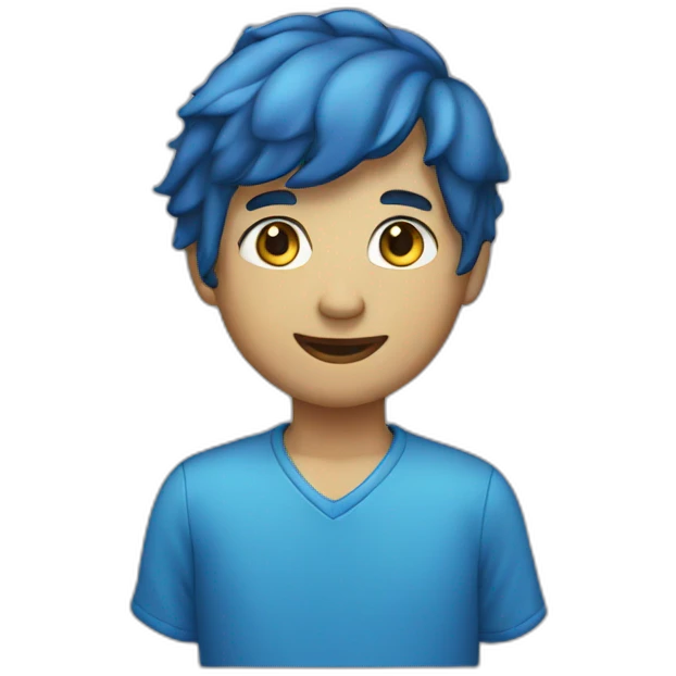 Blue emoji