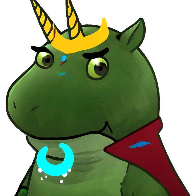 evil unicorn emoji