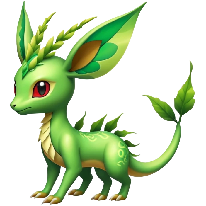 Shiny Exotic Flygon-Leafeon-Hybrid-Creature emoji
