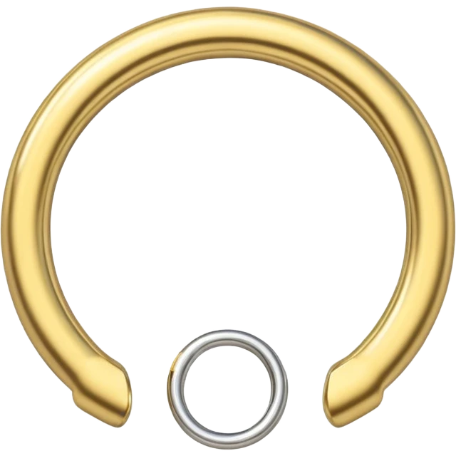 gold septum ring emoji