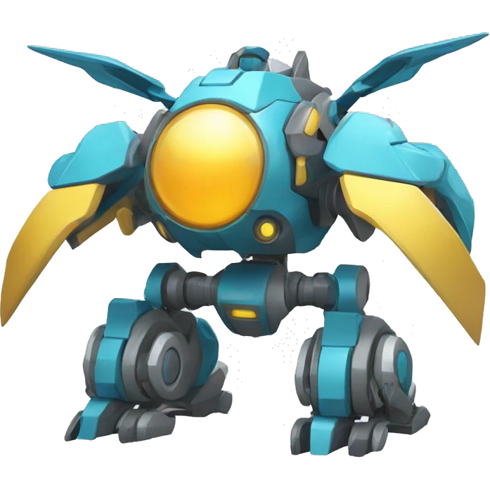 Futuristic Mechanical Pokémon-Medabot-Dragon full body emoji
