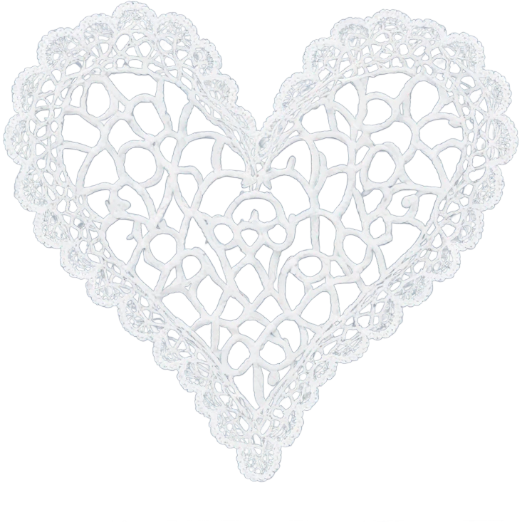 Lace heart emoji