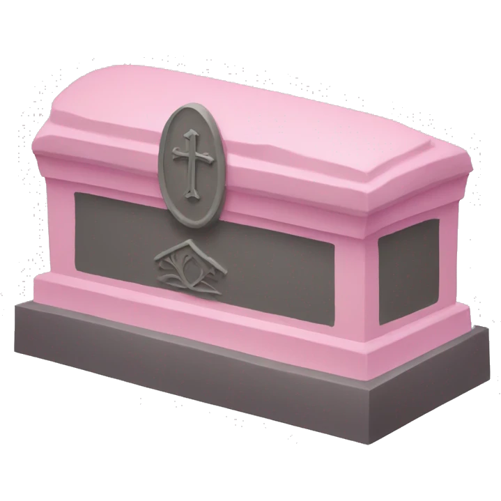 Pink grave emoji