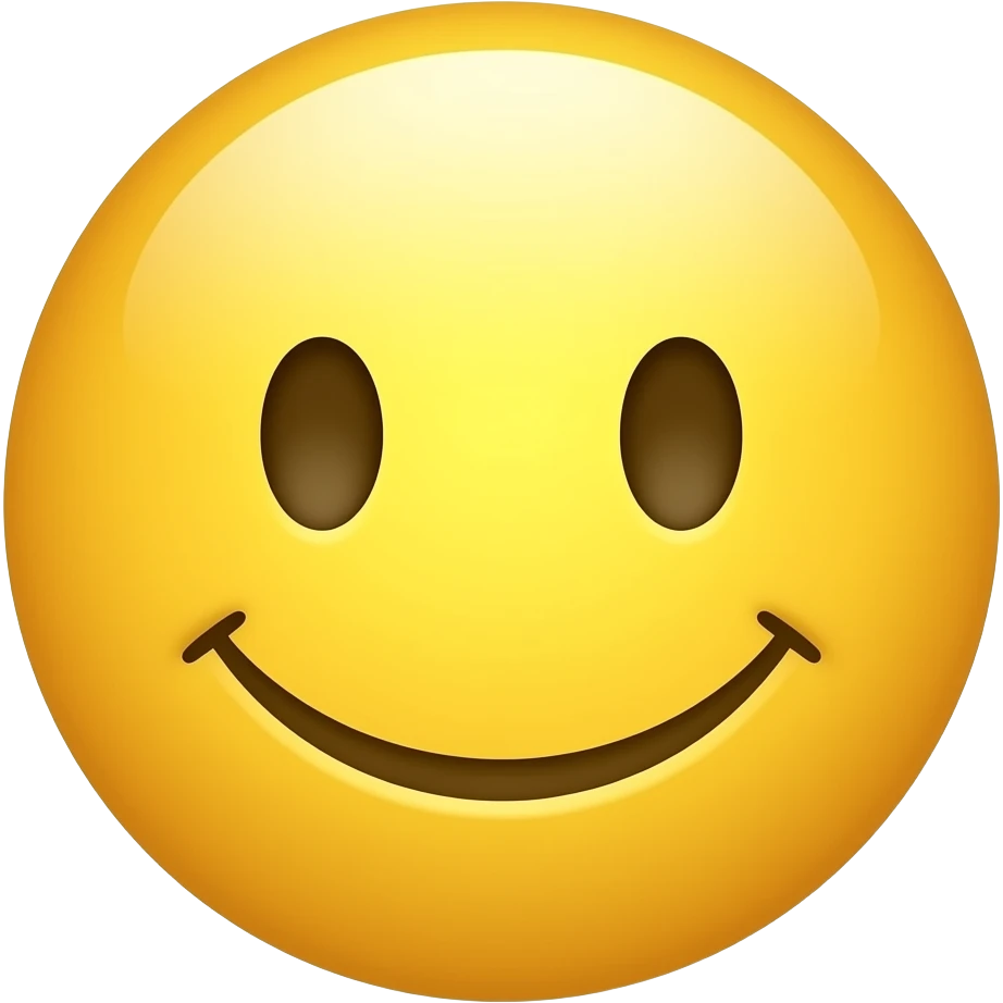 a standard yellow smile emoji emoji