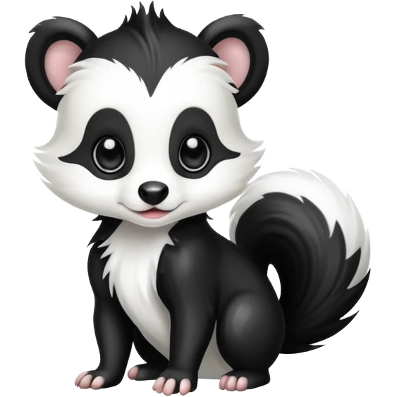 Skunk puppy emoji