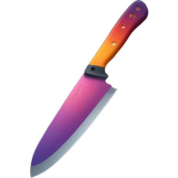 Sunset colored knife emoji