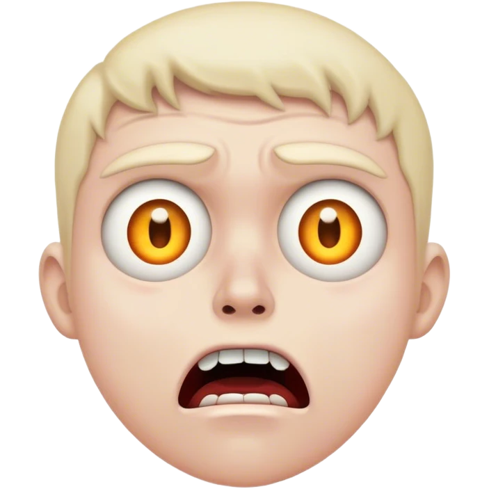 appalled face of shock and horror emoji
