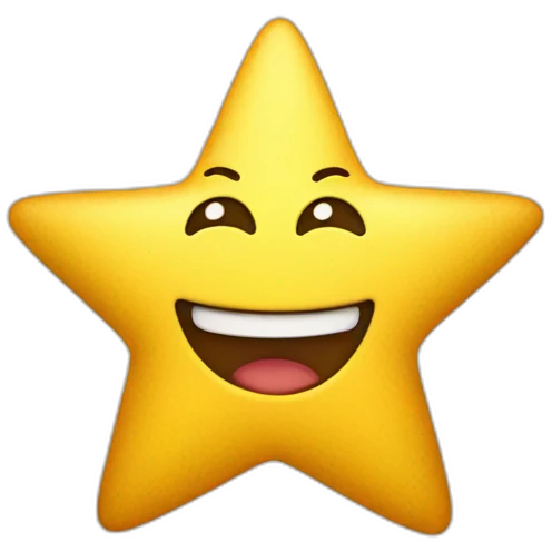 cheerful star emoji