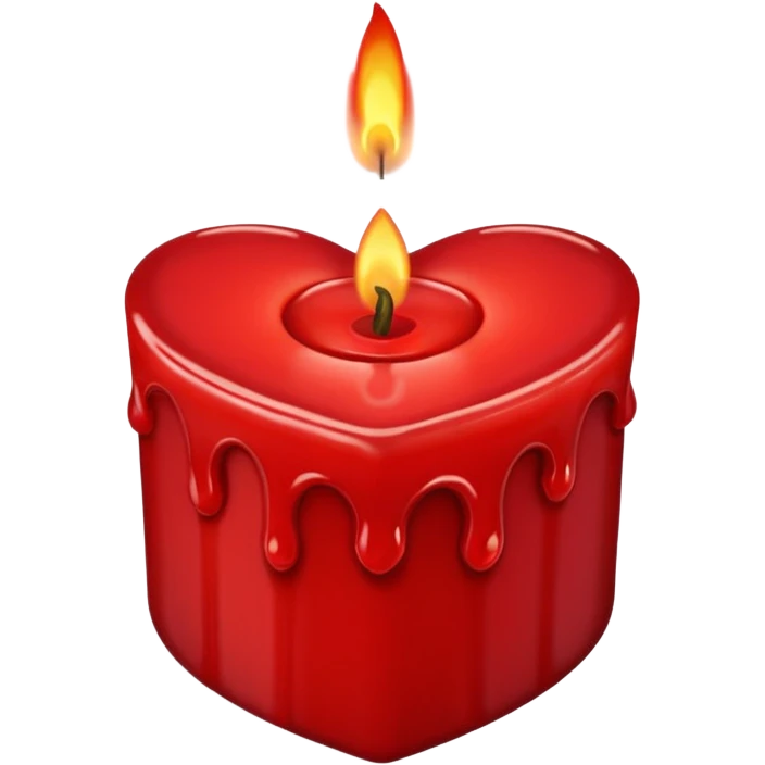 candle heart, remove background emoji