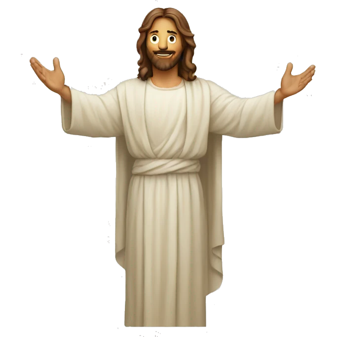 Jesus giving youhand emoji