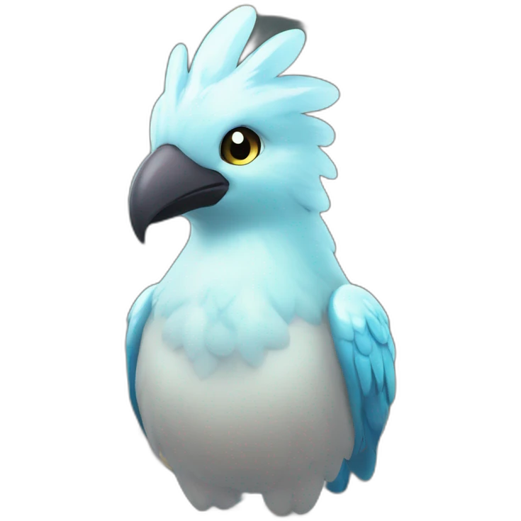 Head Big-Eyey 4k HD Cubbes Shiny Glow Galarian-Articuno emoji